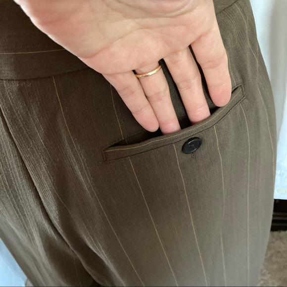 Rafaella Brown 2-pc Job Work Office Suit Size 8  6 - Picture 15 of 16